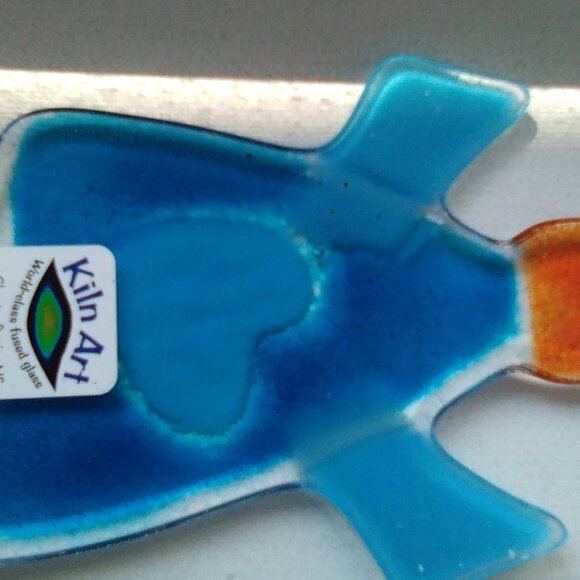 Kiln Art Fused Glass Handcrafted Piece - Picture 7 of 9